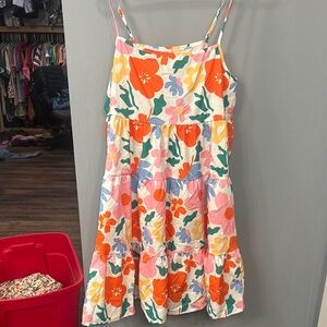 Floral Kids Dress with Straps
